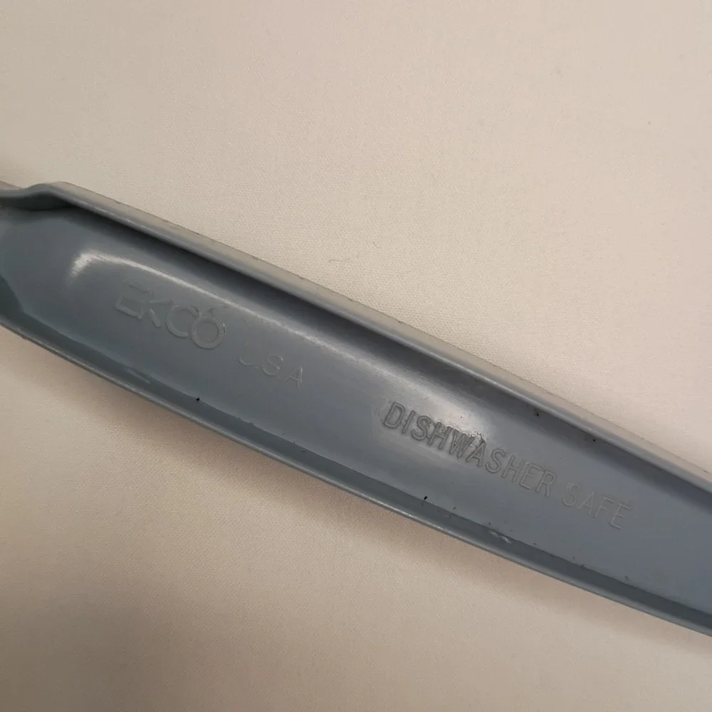 Vintage Ekco Slotted Serving Spoon Blue Nylon USA 11